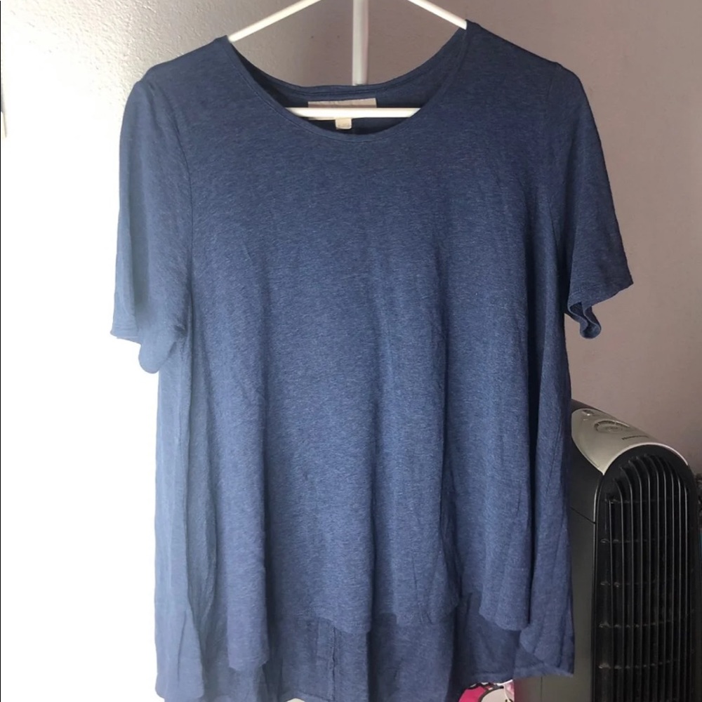 Navy Blue High Low LOFT Tee (M)